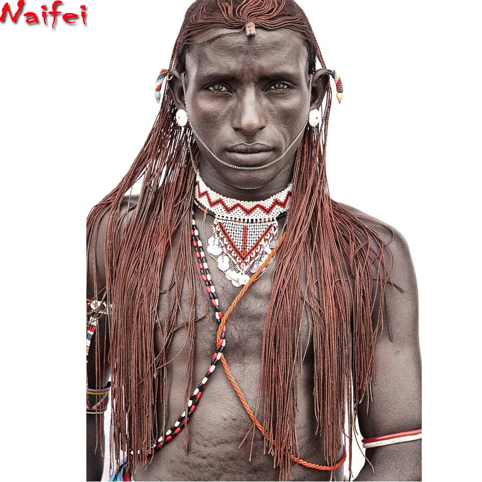 Южноафриканский мужской женский Американский портрет 5d сделай сам алмазная