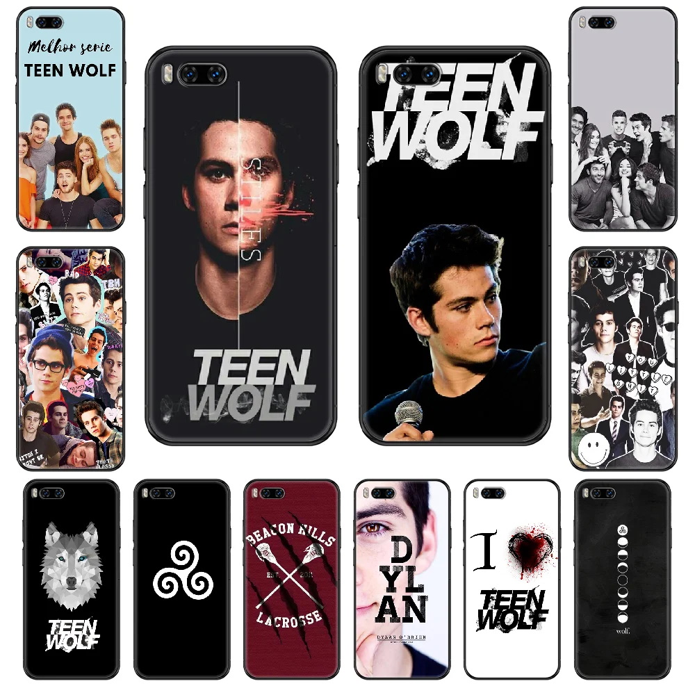 Чехол для телефона с ТВ Teen wolf Xiaomi Mi 6 8 9 A1 2 3 Max3 Mix2 Mix2S X T Lite Pro черный 3D чехол мягкий силиконовый сотового