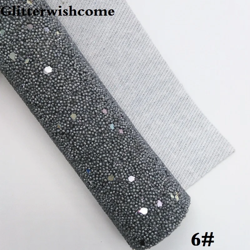 6 Glitterwishcome 21X29 см A4 размер винил для бантов жемчуг блеск кожаные листы для бантов, GM246A - Цвет: 6