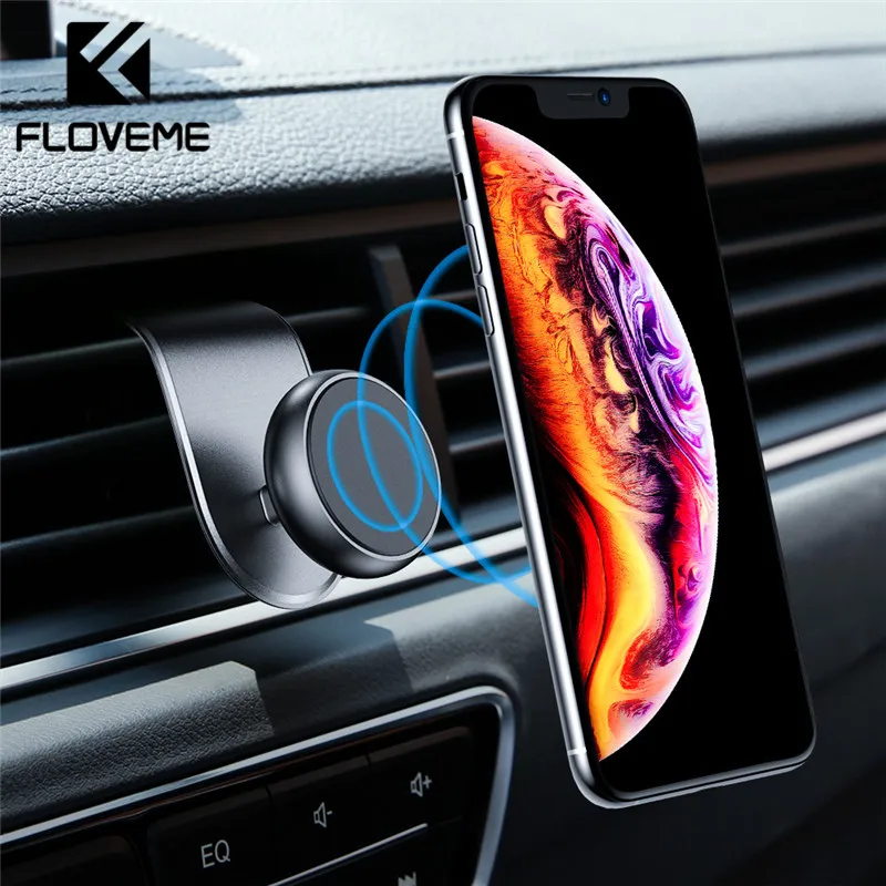 FLOVEME обновленный магнитный автомобильный держатель для телефона, держатель на вентиляционное отверстие автомобиля, магнитный держатель для телефона iPhone 11 samsung Suporte