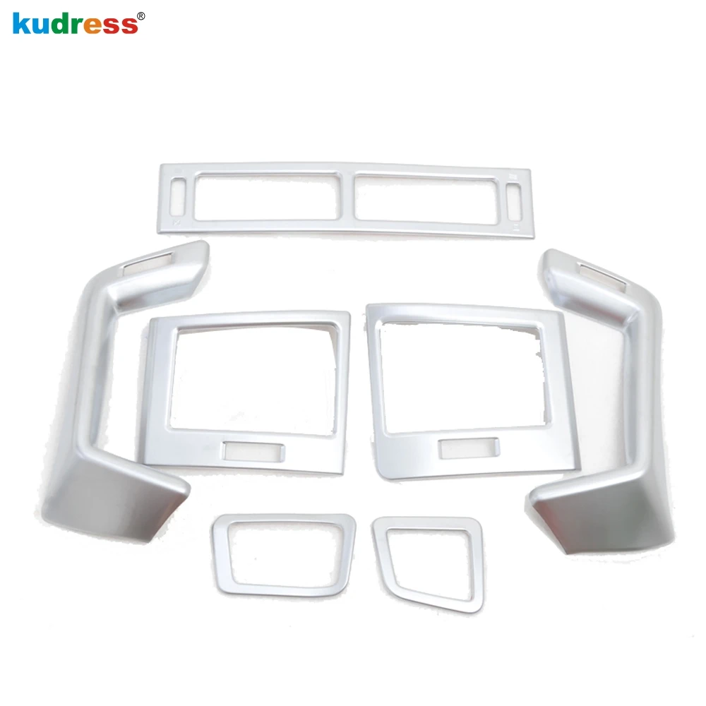 

Car Interior Air Vent Outlet Cover Trim For Toyota Land Cruiser facelift J200 2016 2017 2018 2019 2020 Matte AC Frame Trims 7pcs