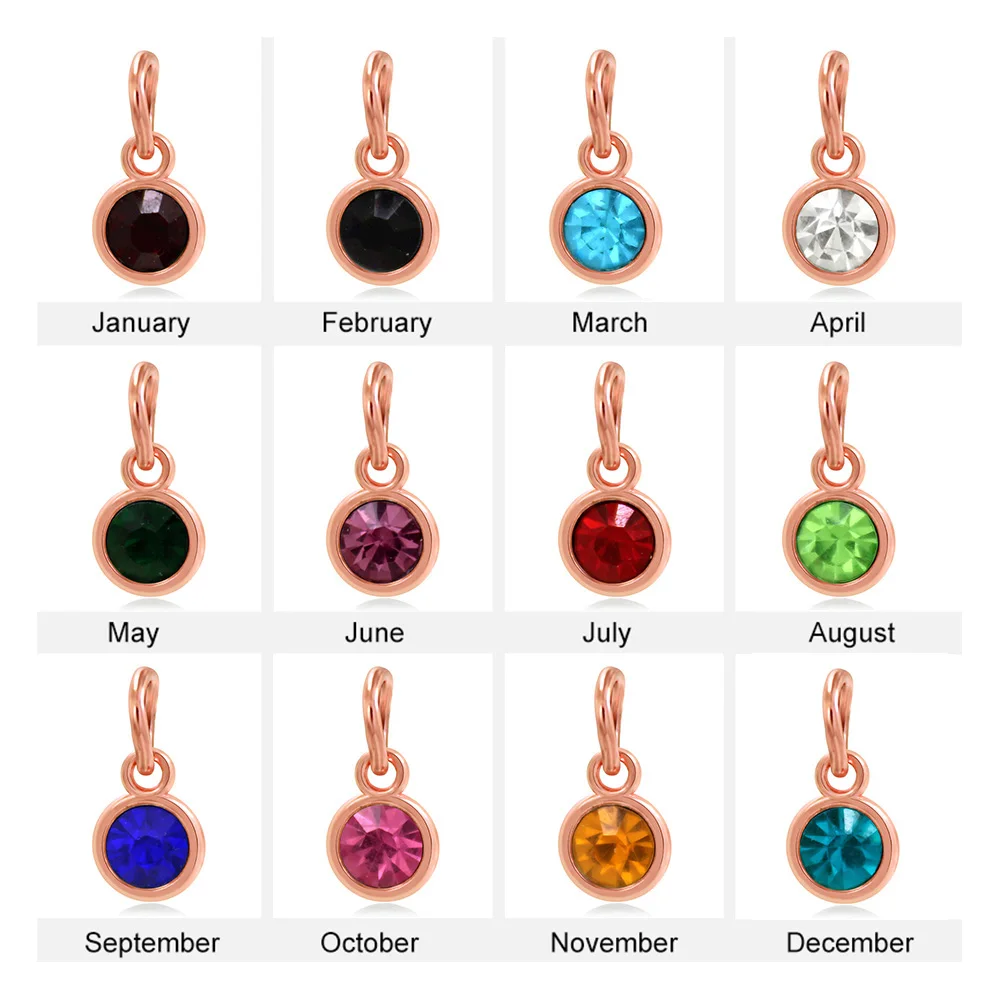 12 шт./партия подвески из розового золота