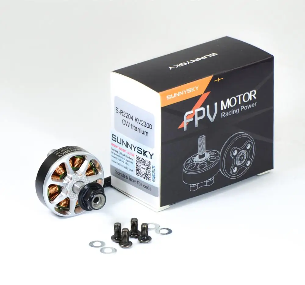 4 шт./лот Новинка Sunnysky E-R2204 E-R2205 R-FPV Racing-V3 бесщеточный мотор Поддержка 3-4S