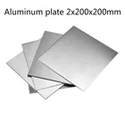 1 шт. 2 мм * 200 мм * 200 мм DIY оборудование алюминиевая пластина алюминиевый сплав полированная пластина DIY материал
