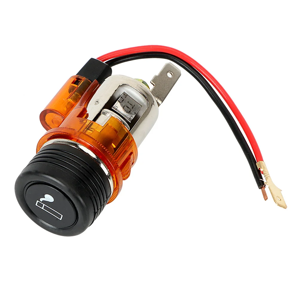 Forauto 12V 120W сигареты автомобиля светильник er Мощность розетка с светодиодный светильник лодка мотоцикл сетевую розетку Unviersal - Название цвета: Оранжевый