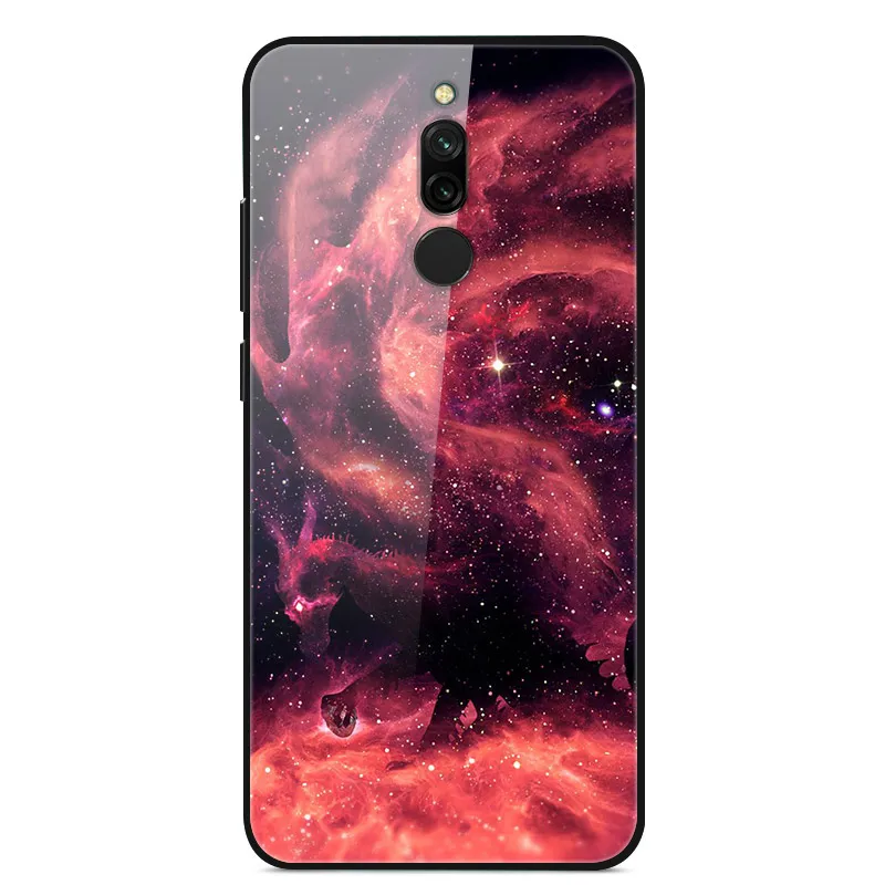 Для Xiaomi Redmi 6A чехол с жестким стеклом чехол s для Xiaomi Redmi 6A 6 A чехол из закаленного стекла для Xiaomi Redmi 8A 8 Redmi Note 8T - Цвет: 1205 21