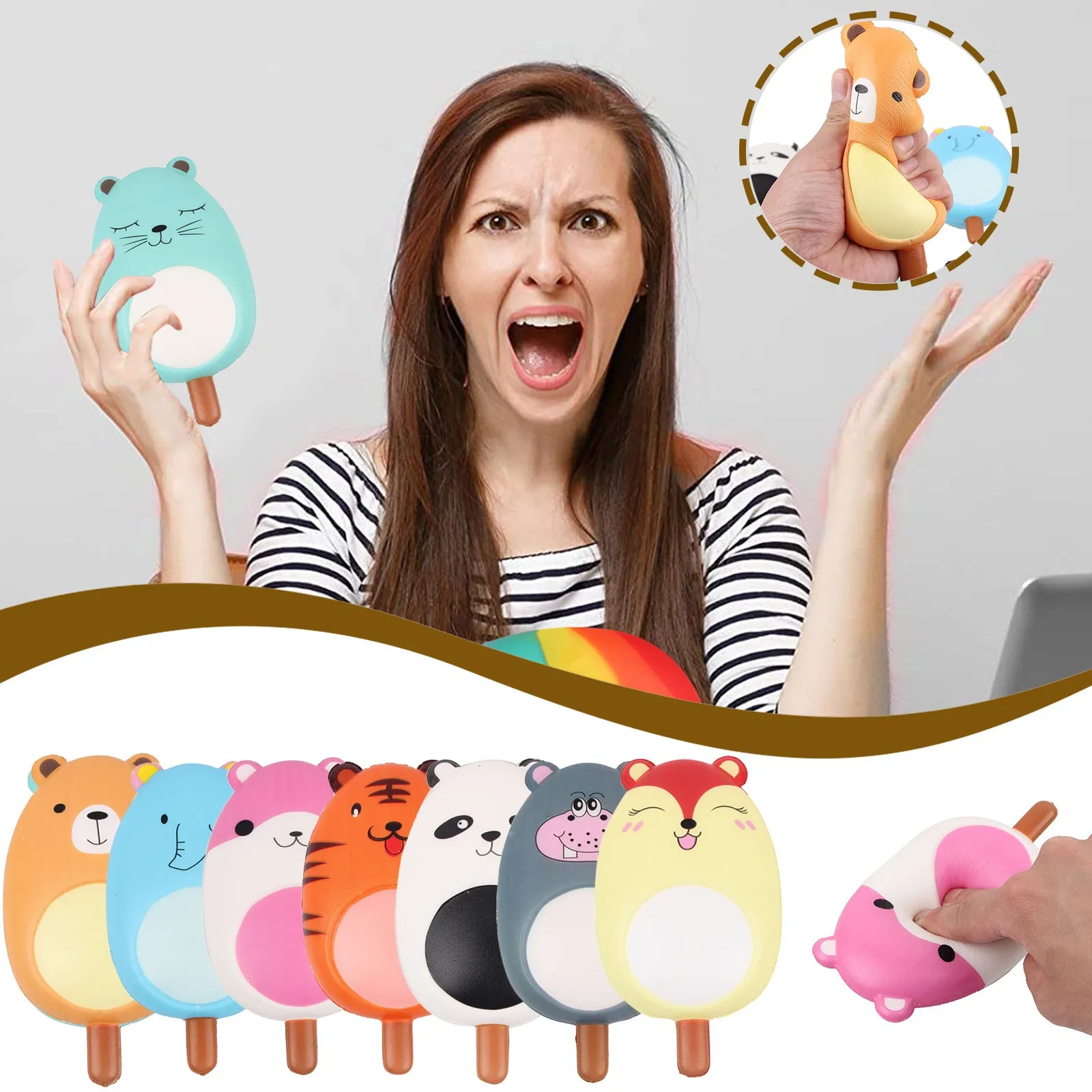 

Unzip Color Printing Simulation Cute Animal Model Gift Toys Adult Squishy Antistress Creativity Sensory Toy Gift антистресс