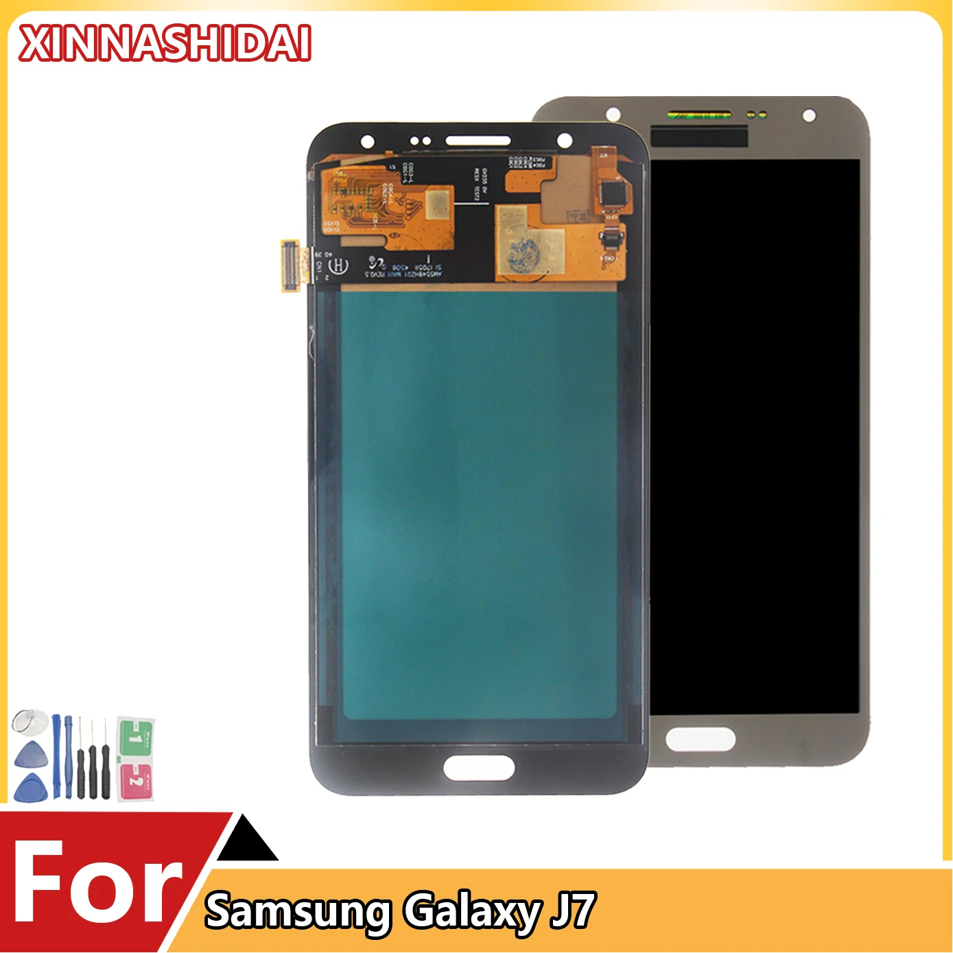 100% протестированный ЖК-дисплей для SAMSUNG Galaxy J7 2015 J700 сенсорный экран дигитайзер в