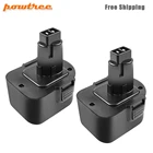Аккумуляторная батарея Powtree, 3500 мАч, 12 В, для Dewalt DW9071, DW9072, DC9071, DE9037, DE9071, DE9072, DE9074, DE9075, Ni-MH, 12 В