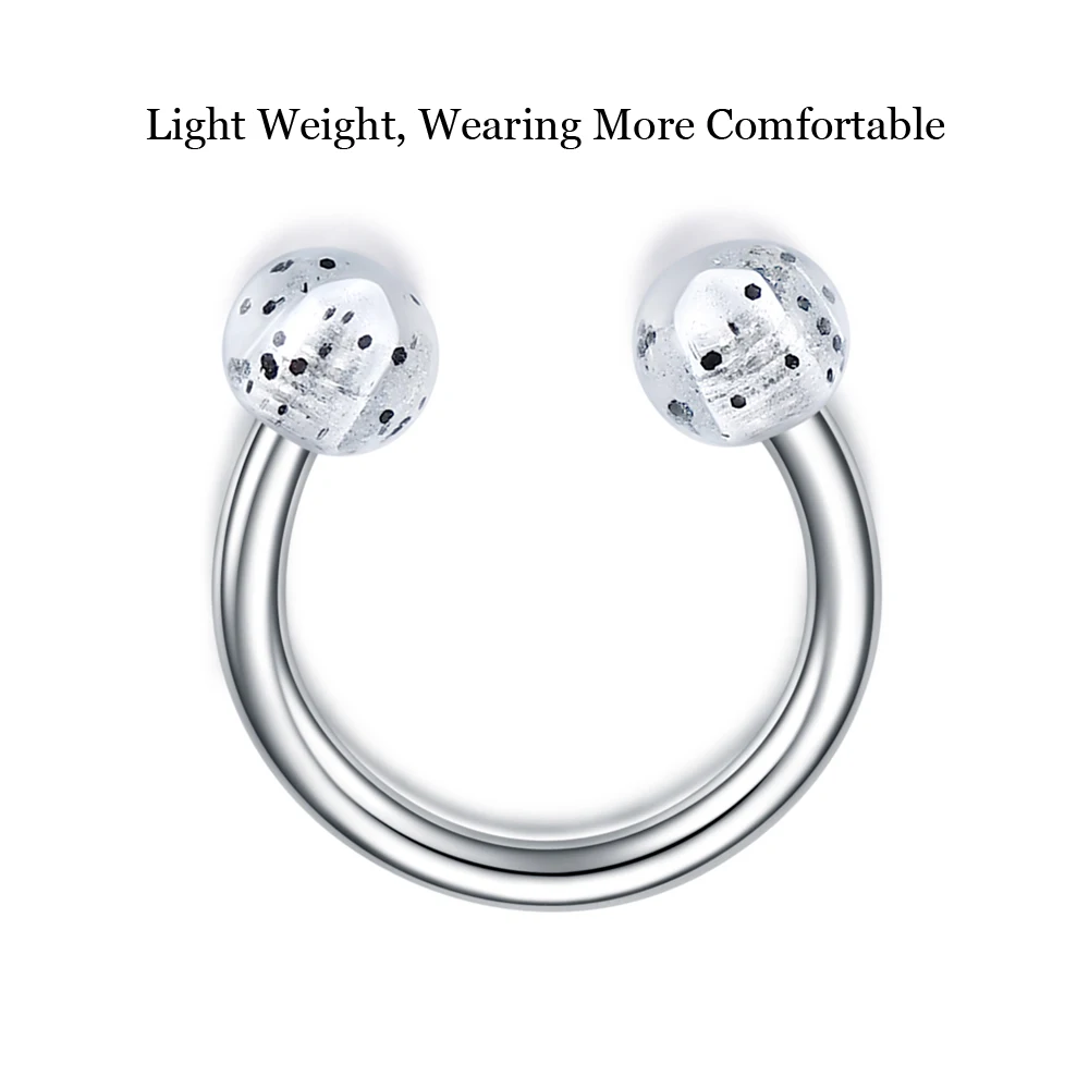 Кольца для пирсинга в форме подковы мужчин и женщин украшения из нержавеющей