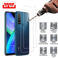 2 pcs 9h protective glass for tcl 10 se 10l plus tempered glass phone film for pelicula de vidro tcl 20 20l pro screen protector