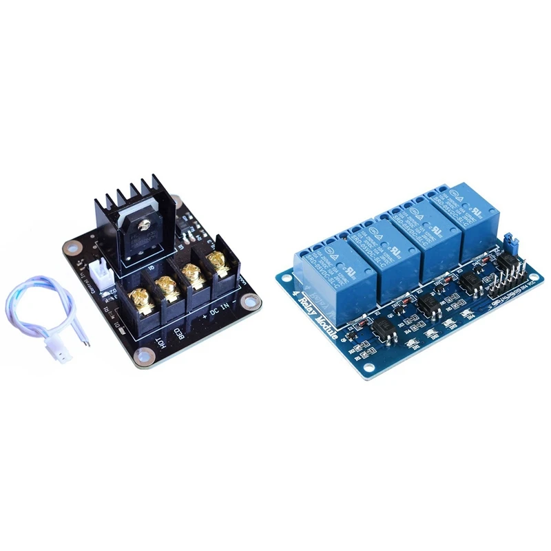 

3D Printer Motherboard Hot Bed Module MOS Tube Power Expansion with Relay Module 4 Channel DC 5V and Optocoupler