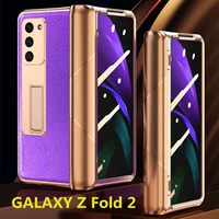z fold 2 hinge case with front screen glass film for samsung galaxy z fold 3 hinge full protector z fold3 5g plastic fold cover