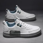 Весна 2022 мужская повседневная обувь модные и удобные легкие мужские кроссовки износостойкие Нескользящие уличные ретро из искусственной кожи