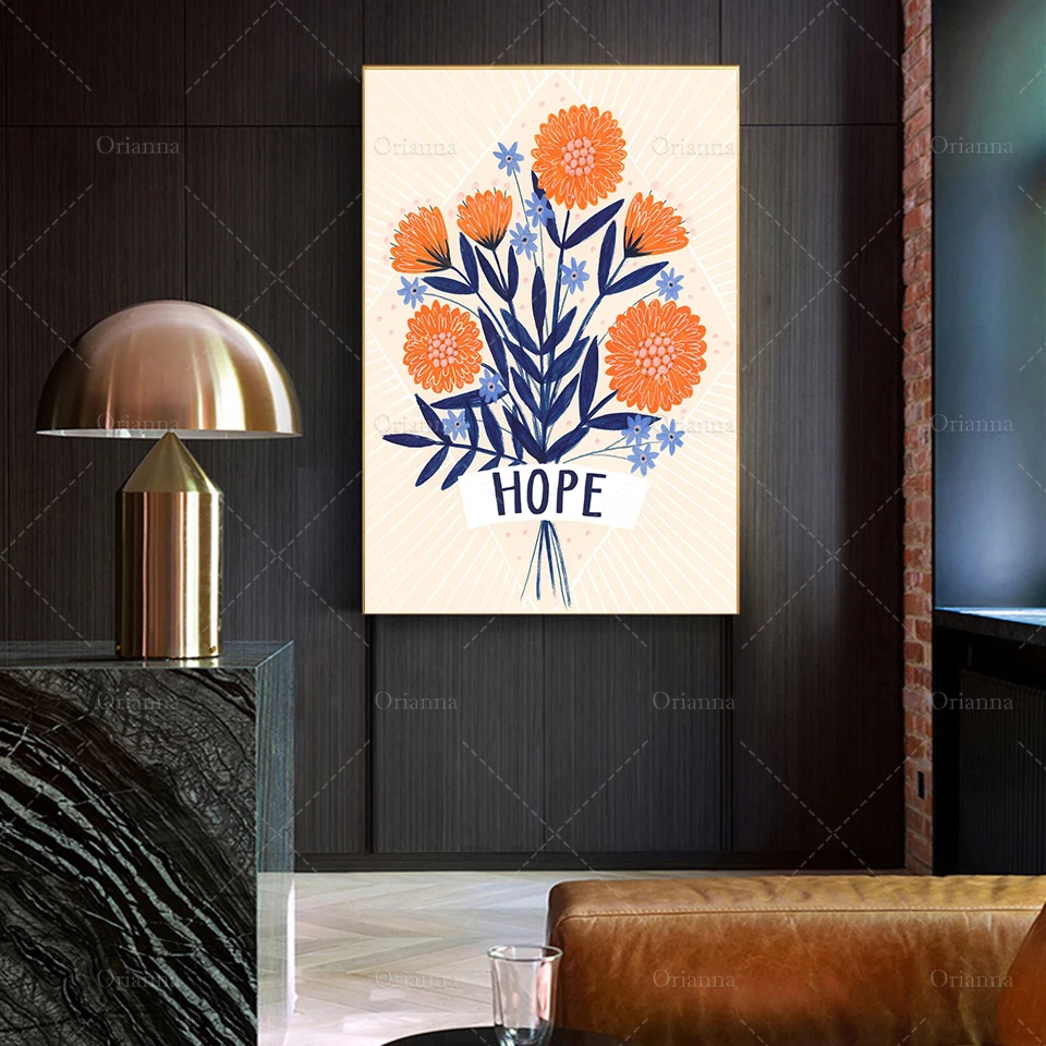 

Плакат цветы надеюсь, Художественная печать, Настенный декор, иллюстрация надежды, домашний минимализм, вдохновляющая фотография, уникальн...
