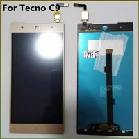 lcd display for tecno c9 lcd screen with touch screen digitizer assembly 100 tested mobile phone c9 lcds