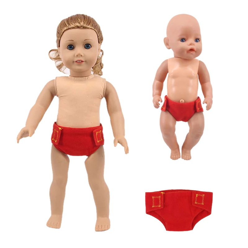 Кукольные подгузники милое нижнее белье с принтом в виде животных и фруктов для