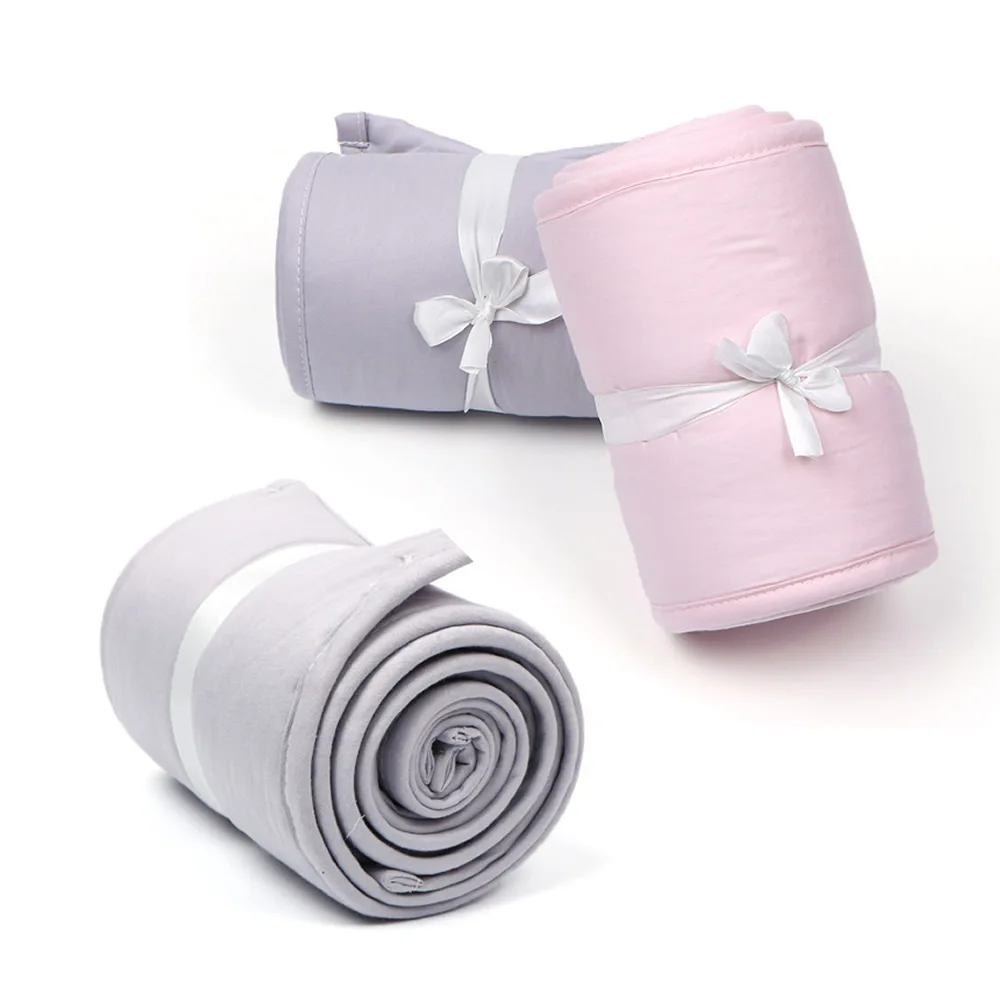 

3Pcs/Set Anti-collision Crib Fence Wrap Edge Baby Crib Anti-bite Rail Cover Newborn Bed Baby Teeth Protection Guardrail Cotton S