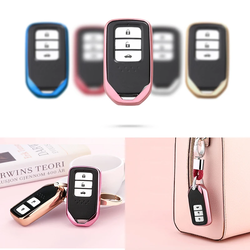 TPU чехол для автомобильного пульта дистанционного управления Honda XRV CRV Accord Crown Civiv