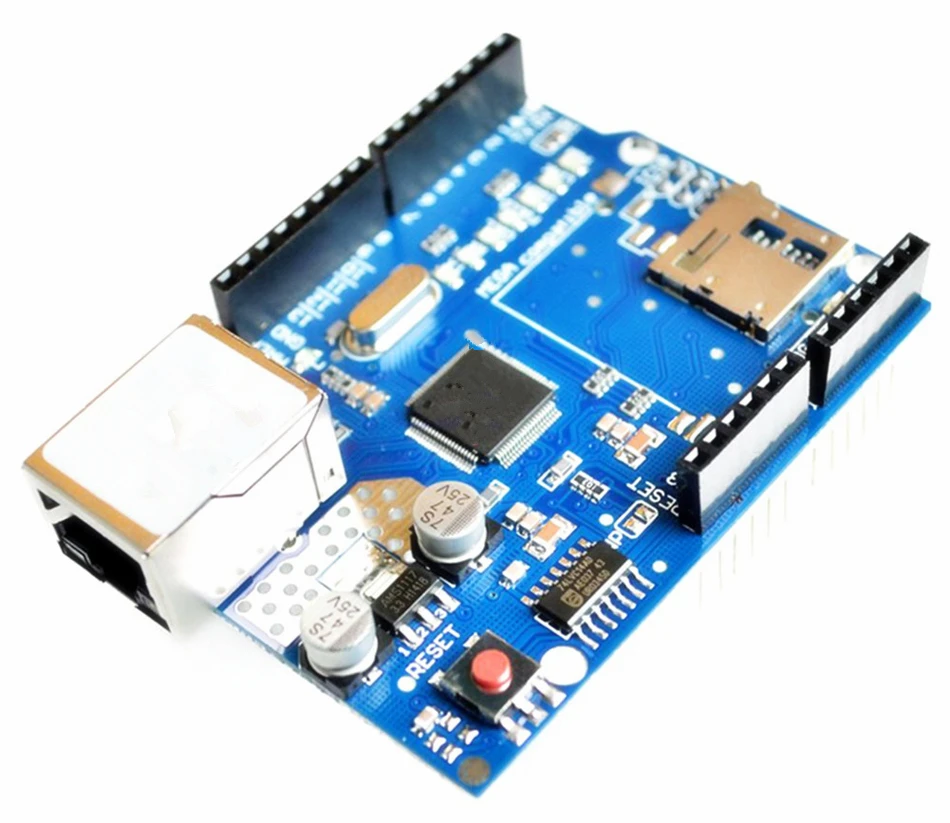 Веб сервер Aokin W5100 SD карта сетевой экран плата расширения модуль для Arduino UNO R3 ATMega