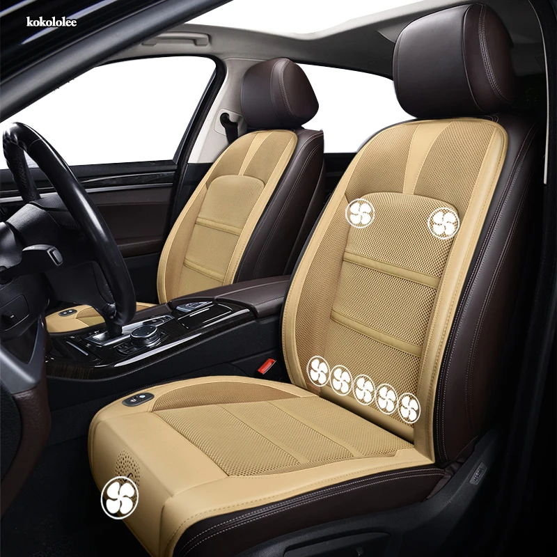 

kokololee 12V Seat ventilation 1pc car seat cover for Isuzu all models D-MAX mu-X summer Pad Cushion