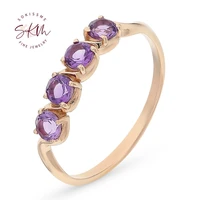 skm flower rings 14k rose gold vintage rings for women rings engagement rings designer promise luxury fine jewelry
