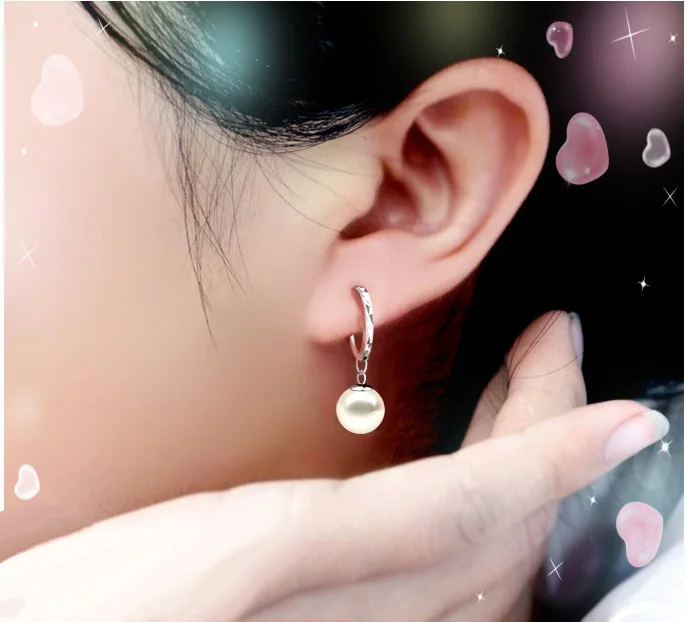 Жемчужные серьги из натурального чистого твердого серебра 925 пробы ювелирные