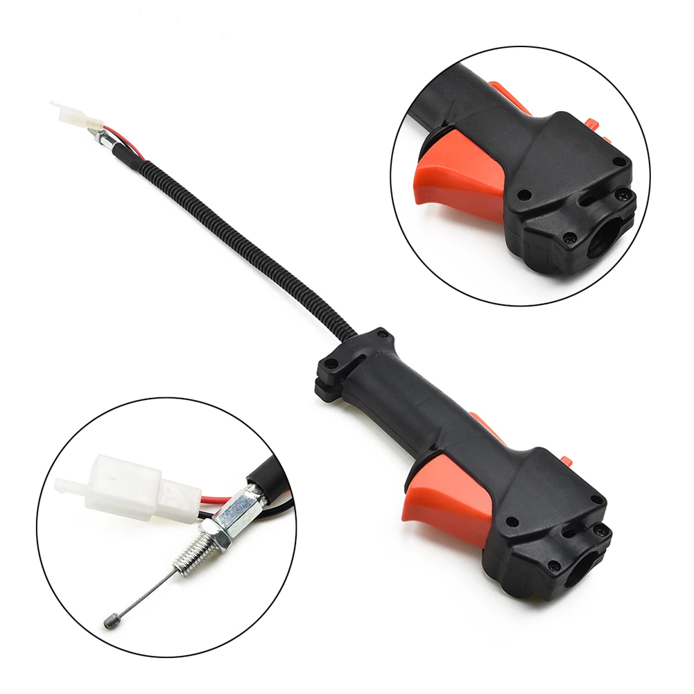 

Garden Supplies Tube Handle Switch + Throttle Trigger Cable On Off Kill Switch Multi Tool Strimmer Brush Cutter Replacement