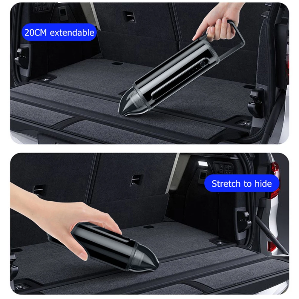 Беспроводной ручной автомобильный мини-пылесос 8000 па для дома и компьютера |