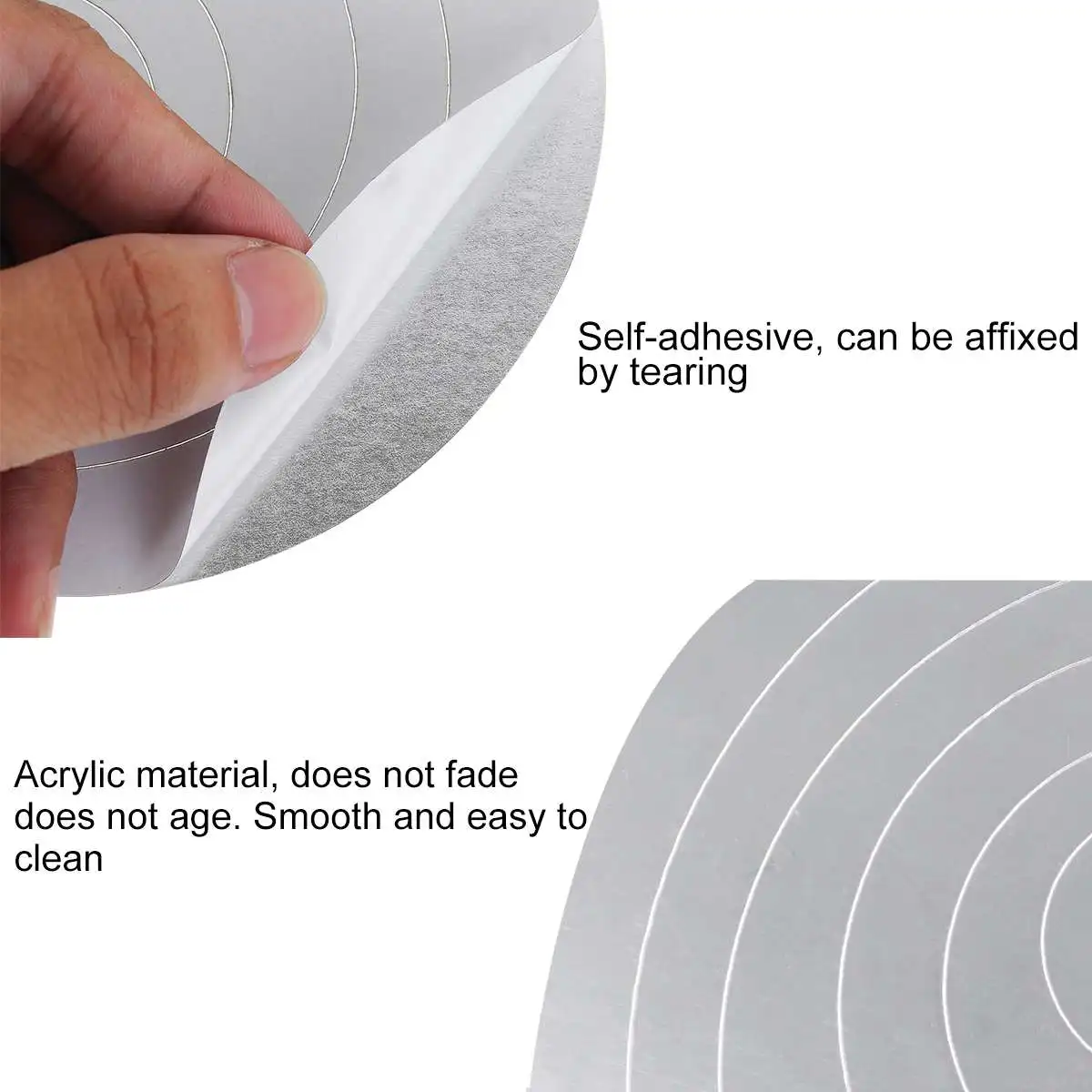 24 шт./компл. 3D наклейки сделай сам на стену украшение для дома зеркальные фона