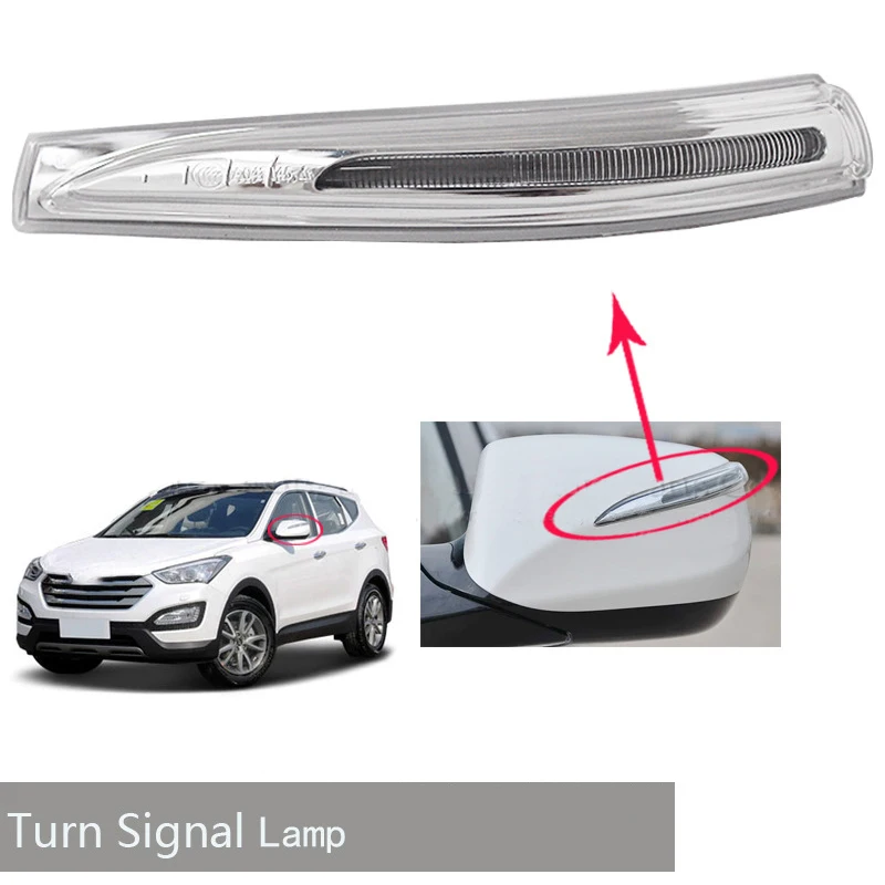 

LED Rearview Mirror Lamp Rear View Mirror Turn Signal Light Side Lamp for Hyundai IX45 TUCSON 2013-2019