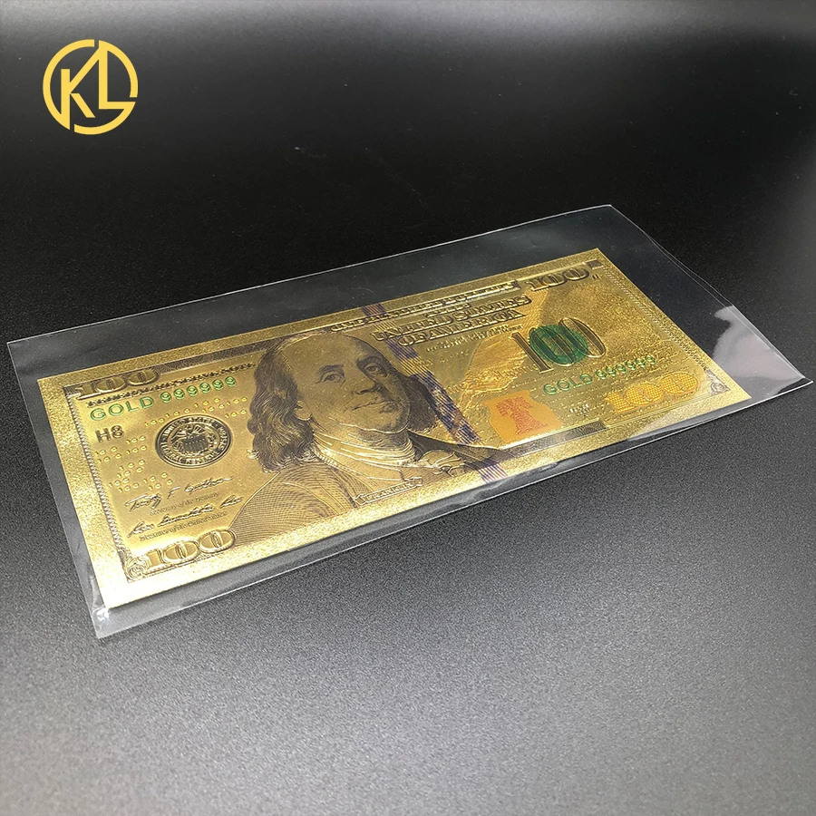 100 шт./пакет Видимый полиэтиленовый пакет для золотых банкнот или билетов на