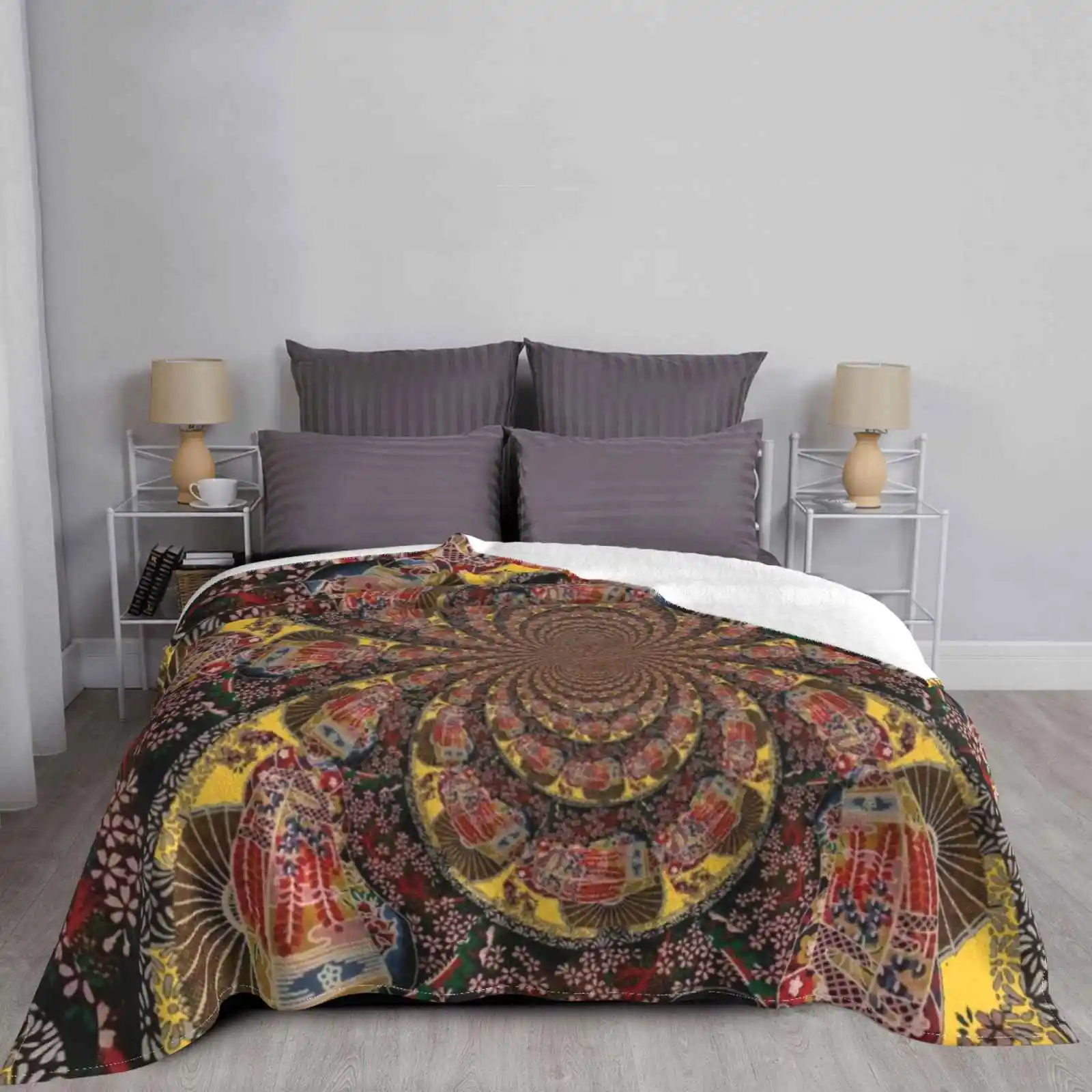 Оригинальный фланелевый одеяло с абстрактным рисунком