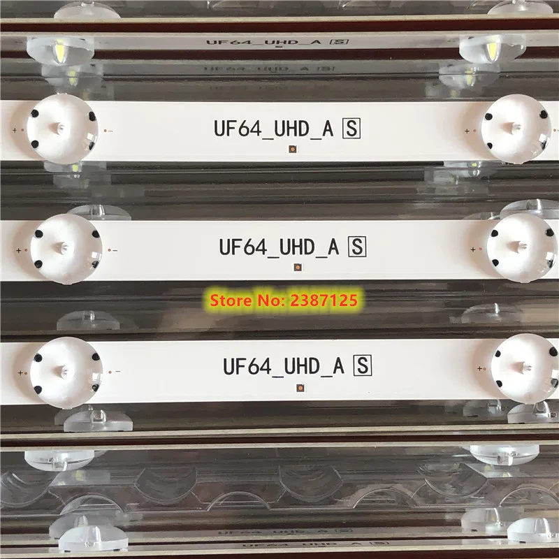 Светодиодная лента для подсветки 8 ламп LG Innotek прямая 43 дюйма UHD 1 бар 24EA 43uh619v 43UH610V