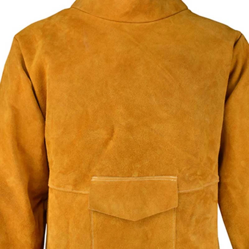 Защитная одежда для сварки из коровьей спилковой кожи защитная куртка сварщика