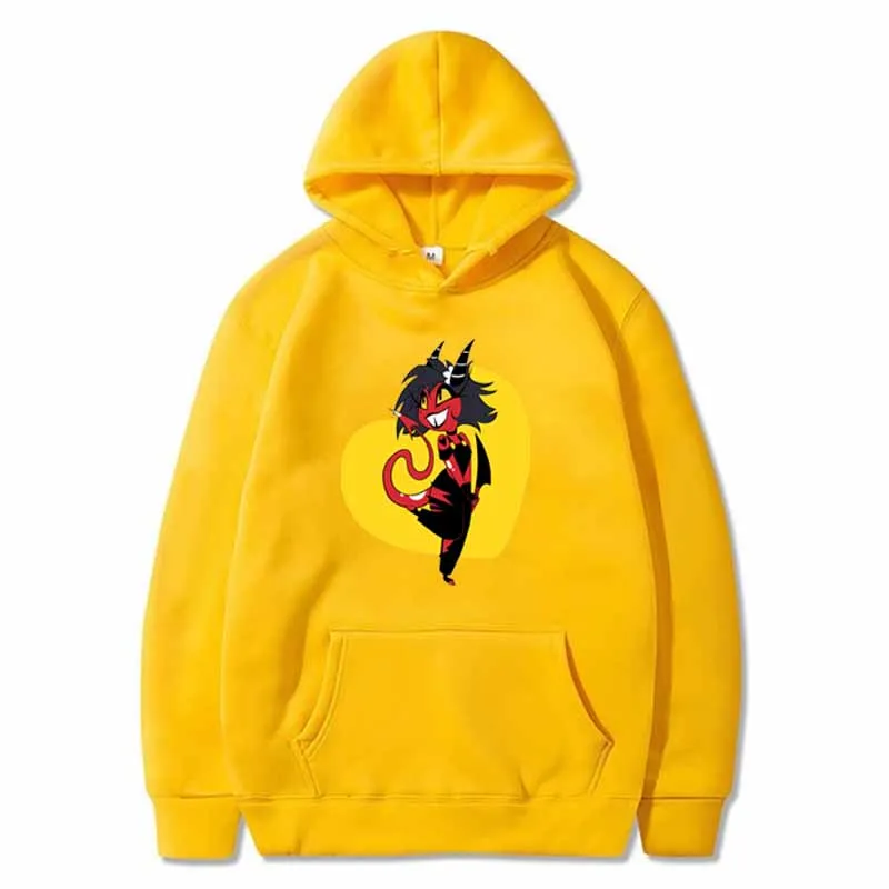 Helluva Boss Shirt Women Hoodie Long Sleeve Sweatshirt Harajuku Streetshirt  Anime Hooded Clothes