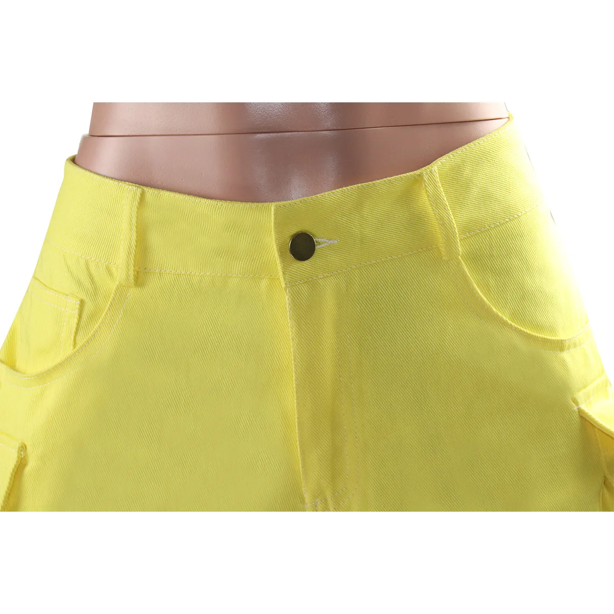 

European and American Shorts Women Pocket Denim Shorts Women Hot Pants