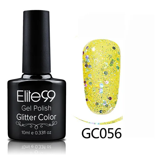 GC056 Elite99 гибридные Лаки гель лак для ногтей набор Гель-лак с блестками Живопись ногтей искусство поли УФ гель лак Топ базовый праймер для маникюра - Color: GC056
