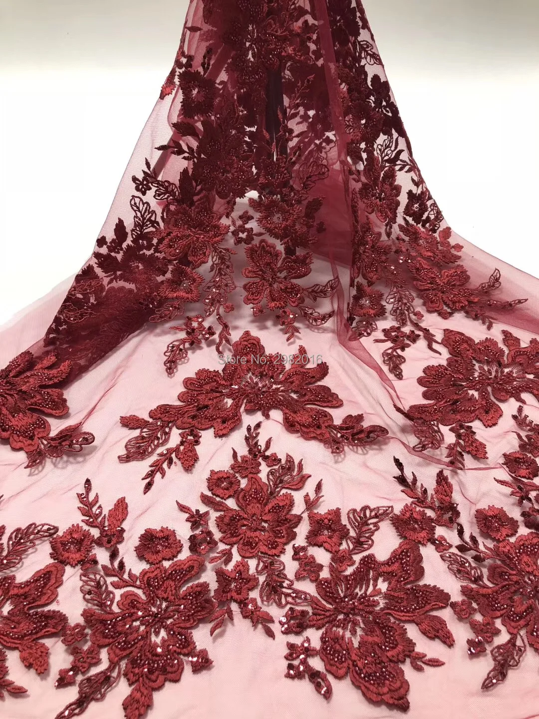 Кружевное французское свадебное платье ручной работы с бисером белая вышивка из