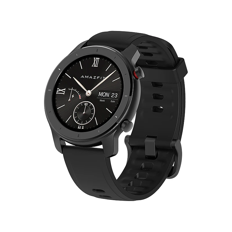 42 мм Huami Amazfit GTR 1 2 дюймов AMOLES экран Смарт часы 24 дня батарея Лифт gps 5ATM