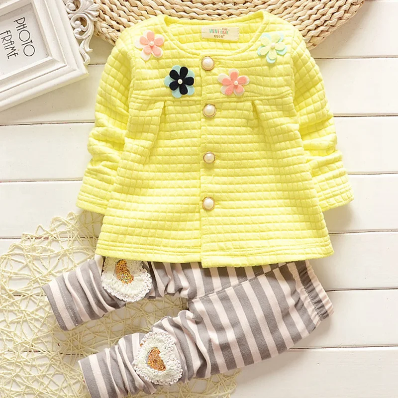 Новый весенний костюм с цветочным рисунком пальто длинным рукавом и брюки