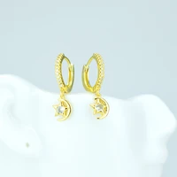 celestial earrings star female earrings moon earrings and zircon earring jewelry womens pendant earrings statement