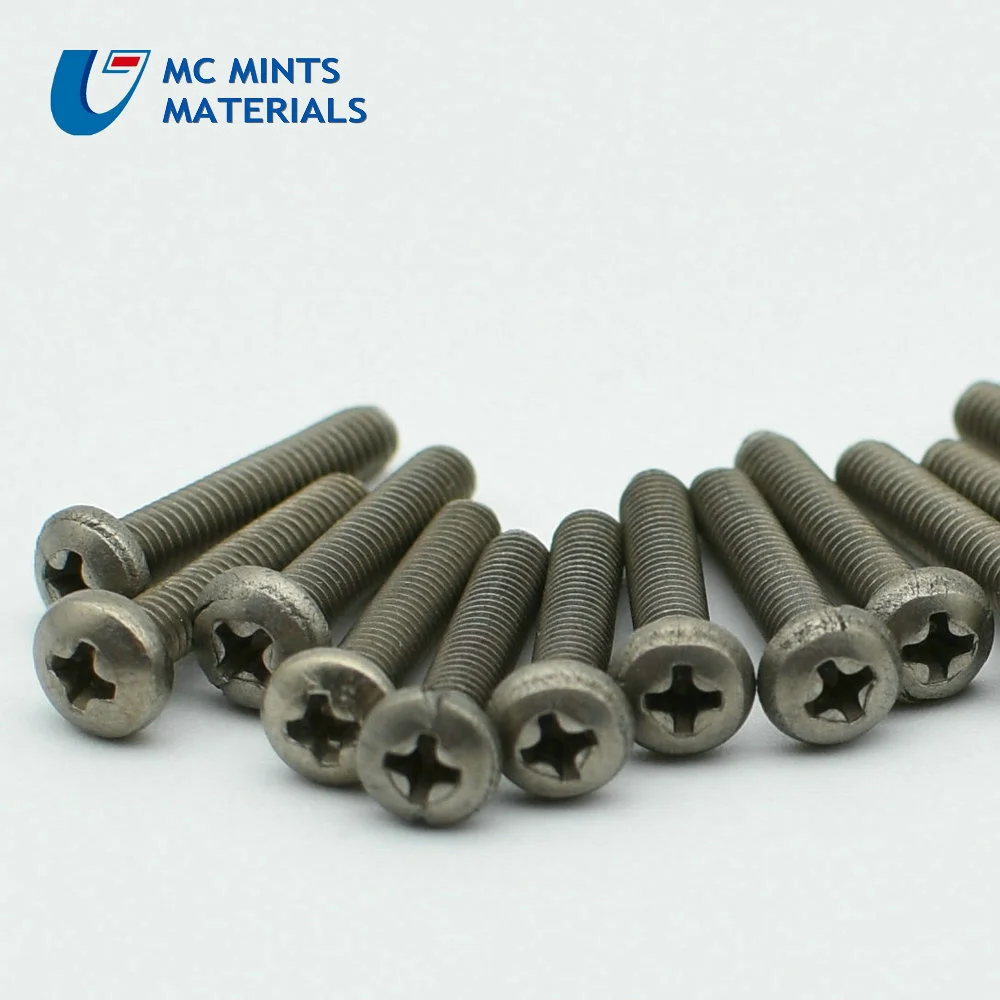 M1.4 M1.6x3 4 5 6 8 10 мм Ti титановый болт с перекрестной головкой GB818 полукруглая головка