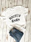 Футболка с принтом хоккейной мамы, забавные женские футболки с графическим рисунком, 100% хлопок, tumblr, модная в эстетике, подарок для гранж-мамы, Повседневная футболка, подходящие футболки