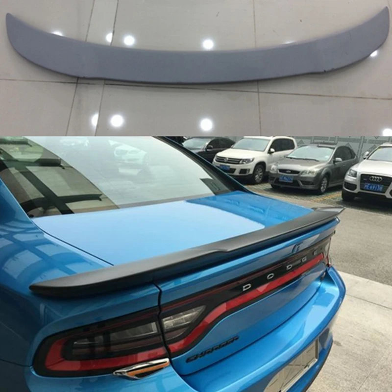 For Dodge Charger High Quality ABS Material Spoiler Car Rear Wing Primer Rear Color Original Style Spoilers 2014-2017