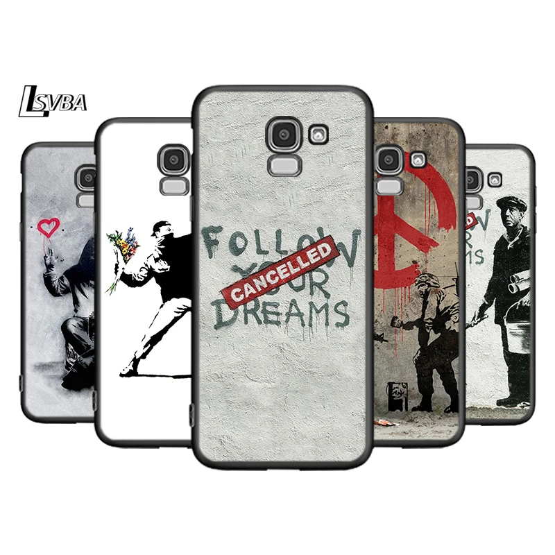 

Banksy Street Art For Samsung Galaxy J8 J7 Duo J6 J5 Prime J4 Plus J3 J2 Core 2018 2017 2016 Phone Case Cover