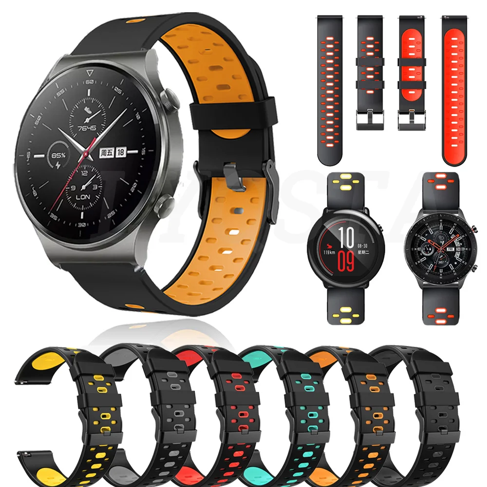

Ремешок силиконовый для часов Amazfit GTS 2/3/2E/GTS 2 eSIM/GTR 3 Pro 47 мм