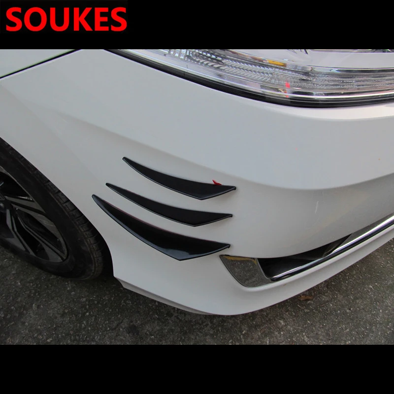 6 шт. резиновый спойлер на передний бампер автомобиля для Infiniti Buick Peugeot 307 206 407 3008 Seat