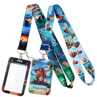 LT1269 Moana Lanyard For Keys Chain Card Cover Pass student Mobile Phone USB Badge Holder Key Ring Neck Straps Accessories