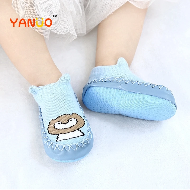 YANUO модные детские носки с рисунками героев из мультфильмов Для детской кожи на